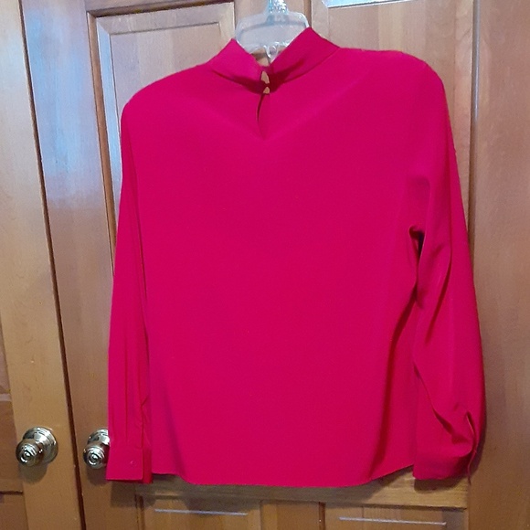 Notations Red Dressy Blouse - Picture 2 of 5